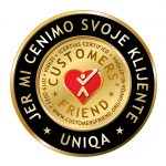 UNIQA osiguranje dobitnik međunarodnog sertifikata i zlatne medalje “Customers’ Friend“ za izvrstan odnos sa klijentima