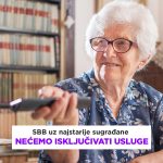 SBB neće isključivati usluge najstarijim sugrađanima