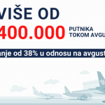 ER SRBIJA I U AVGUSTU PREVEZLA VIŠE OD 400 HILJADA PUTNIKA